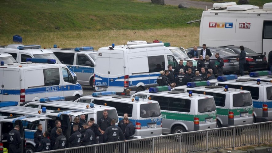 Des forces de police à Cologne, le 31 juillet 2016