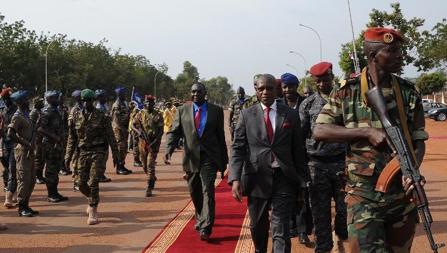 Le président centrafricain Michel Djotodia après une inauguration le 30 novembre 2013 à Bangui