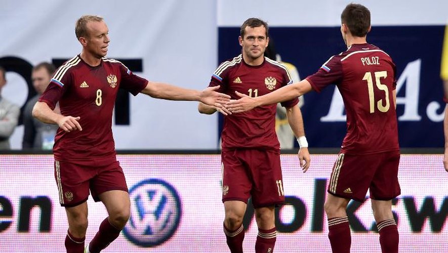 L'équipe Russe de foot n'ont fait qu'une bouchée de l'Azzerbaïdjan en match amical, le 3 septembre 2014 à Khimki