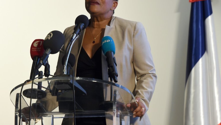 Christiane Taubira à Tunis le 18 septembre 2015