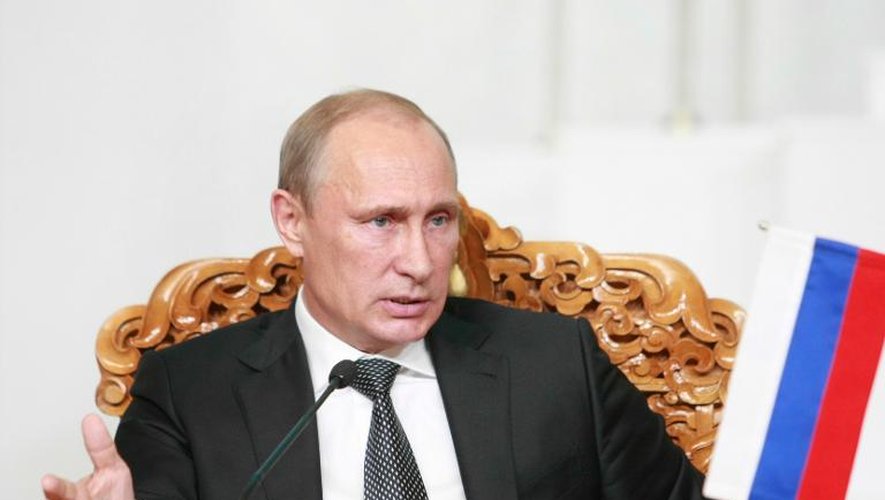 Le président russe Vladimir Poutine, le 3 septembre 2014 à Oulan Bator