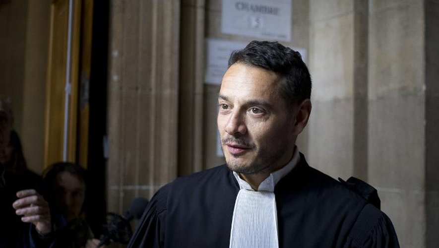 Me David Koubbi, l'avocat de l'ex-trader Jérôme Kerviel, le 26 août 2014 au tribunal de Paris
