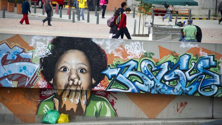 Un graffiti à Bogota, le 19 novembre 2013
