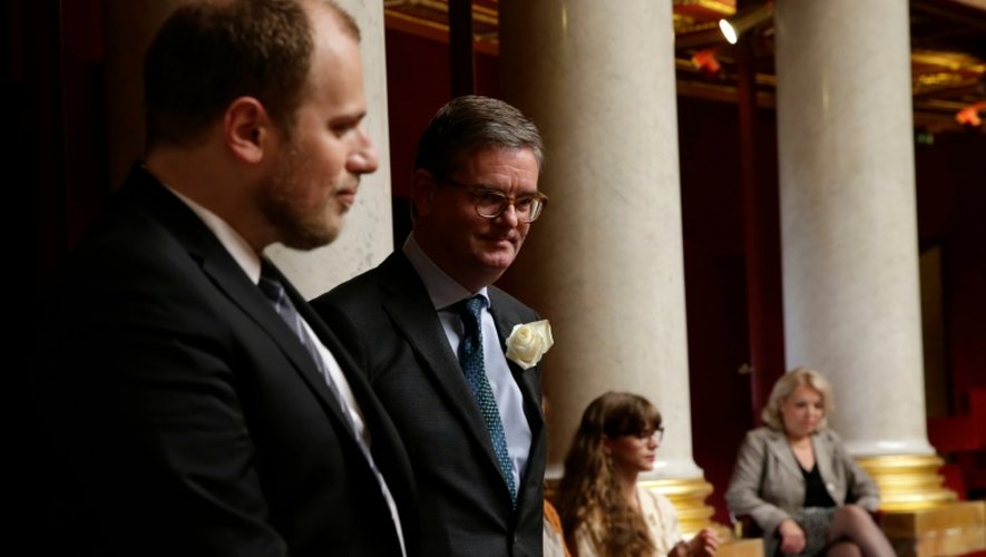 Julian King le 21 juin 2016 à l'Assemblée nationale à Paris