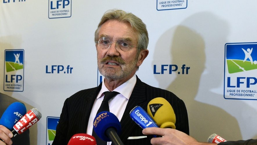 Le président de la LFP Frédéric Thiriez, le 21 septembre 2015 à Paris