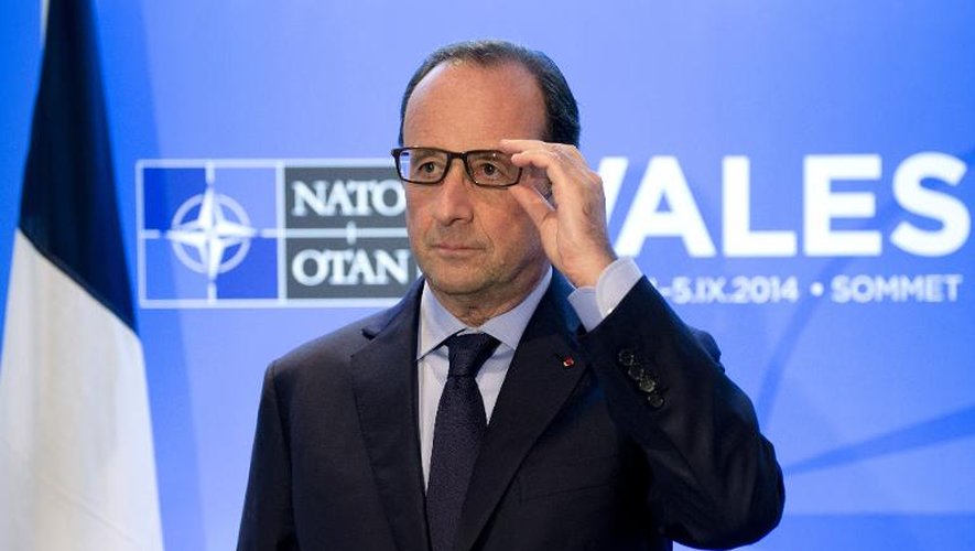 François Hollande au sommet de l'Otan à Newport, au Pays de Galles, le 4 septembre 2014