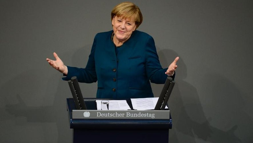 Angela Merkel au Bundestag le 18 décembre 2013