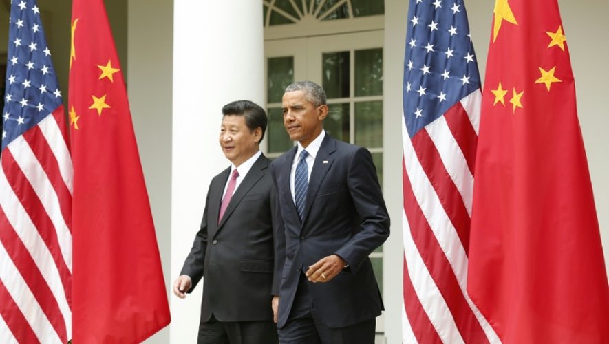 Le président américain Barack Obama et le président Xi Jinping à la Maison blanche à Washington le 25 septembre 2015
