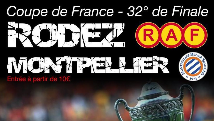 L'affiche officielle du match qui se jouera le 5 janvier à Rodez.