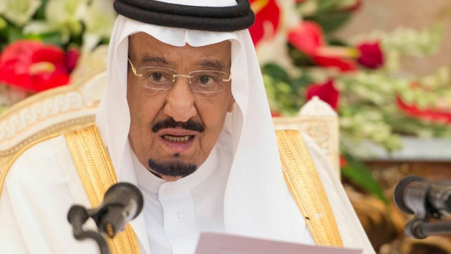 Le roi Salmane lors d'un discours le 24 septembre 2015 au palais royal à Ryad