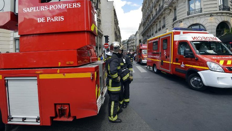 Des pompiers en opération à Paris