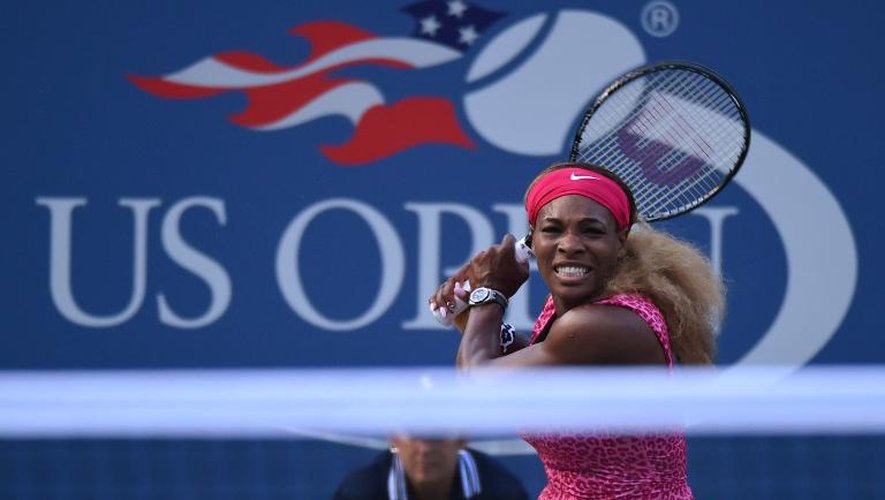 Serena Williams lors du match contre Ekaterina Makarova le 5 septembre 2014 à l'US Open à New York
