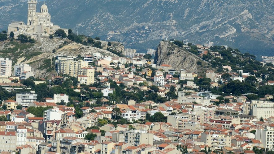 Vue aérienne de la ville de Marseille