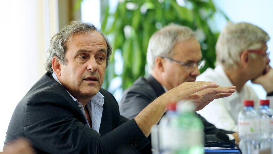 Michel Platini le 2 septembre 2015 à Nyon en Suisse