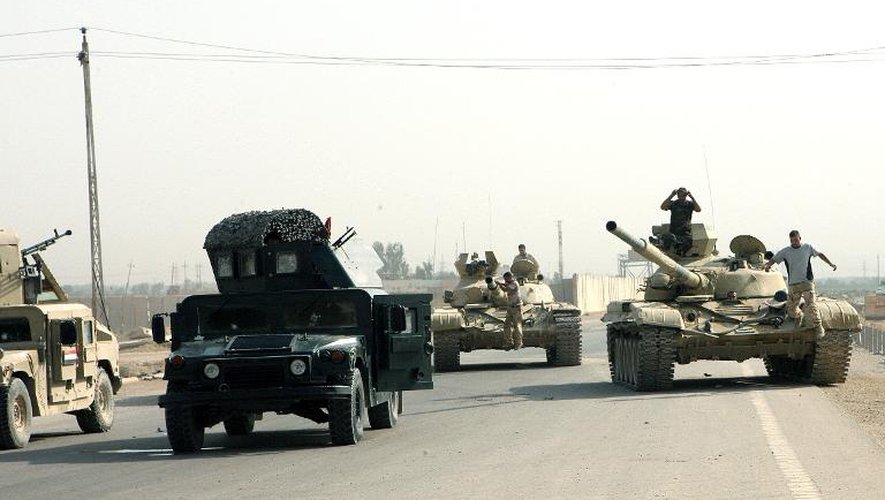 Des soldats irakiens déployés le 18 août 2014 dans la province d'Anbar