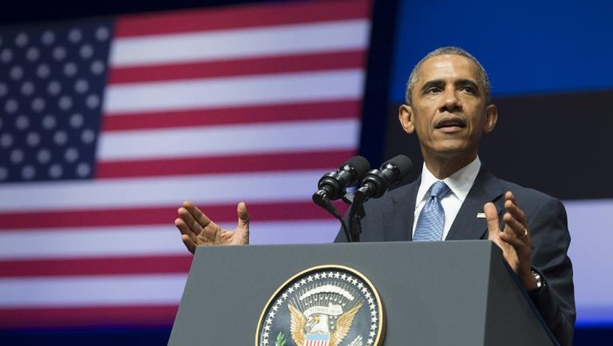 Le président américain Barack Obama, le 3 septembre 2014 à Tallinn