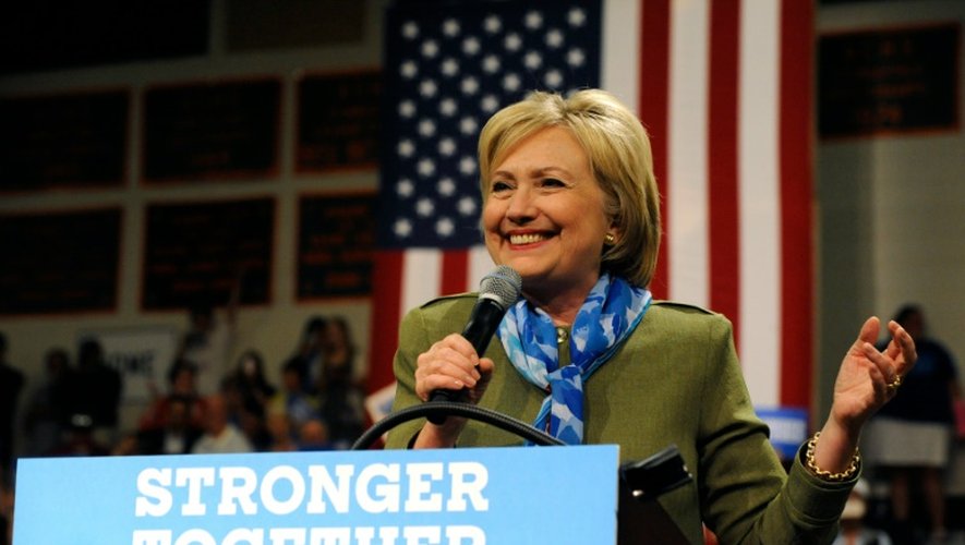 Hillary Clinton en meeting à Commerce City, le 3 août 2016