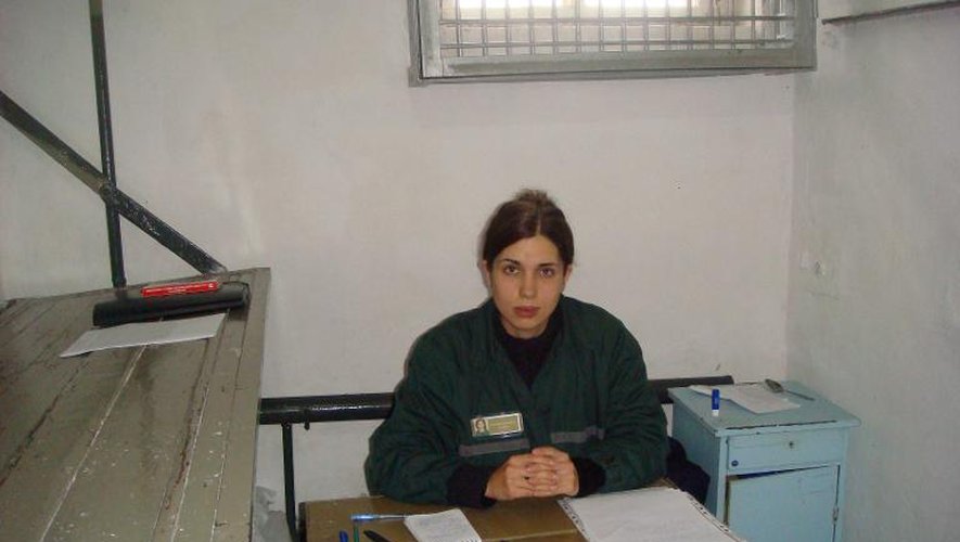 Nadejda Tolokonnikova le 258 septembre 2013 dans sa cellule du camp de Partza