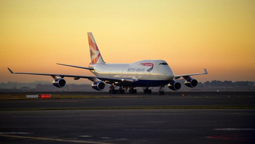 Un Boeing 747 de la British Airways le 7 juin 2010 à l'aéroport de Johannesburg