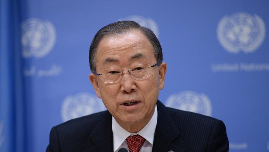 Le secrétaire général de l'ONU, Ban Ki-Moon, le 16 décembre 2013 à New York