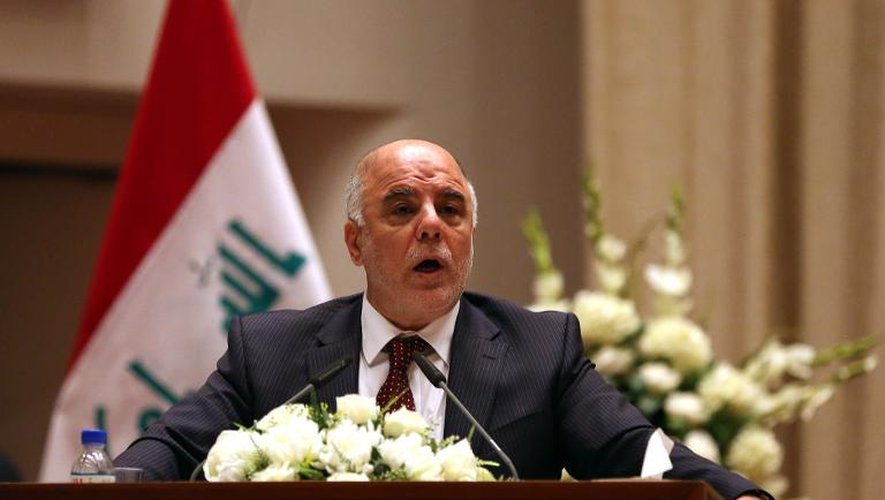 Le Premier ministre irakien Haïdar al-Abadi, le 8 septembre 2014 au Parlement à Bagdad