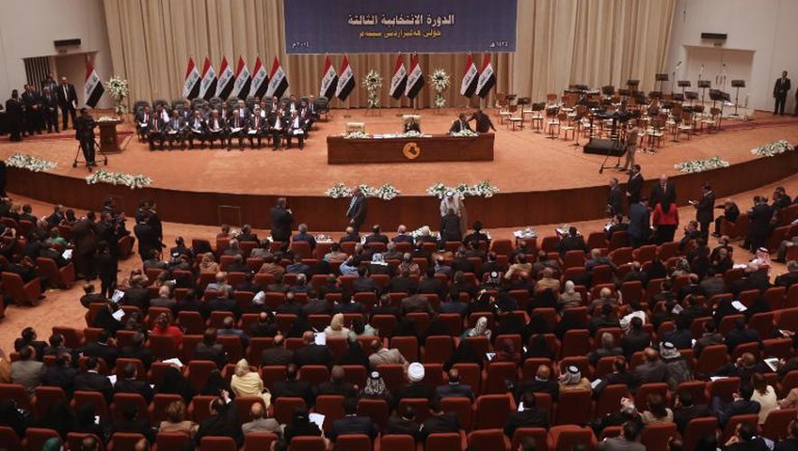 Les membres du Parlement irakien lors du vote de confiance au nouveau gouvernement, le 8 septembre 2014 à Bagdad
