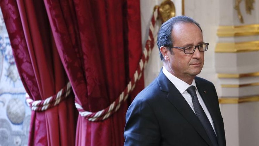François Hollande à l'Elysée, le 9 septembre 2014