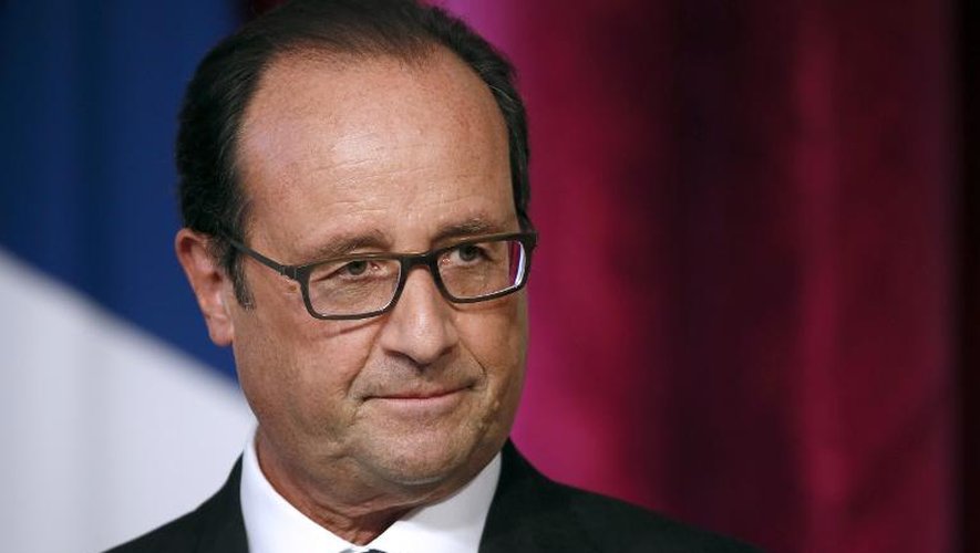 François Hollande le 9 septembre 2014 à l'Elysée à Paris
