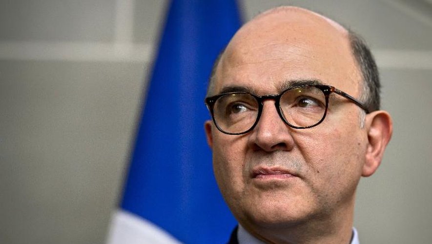 Pierre Moscovici, alors ministre français de l'Economie et des Finances, à Bern le 6 mars 2014