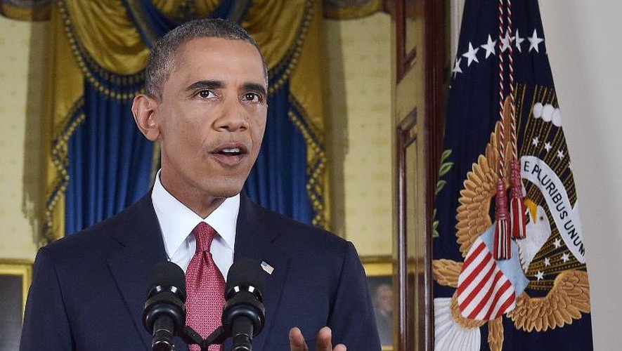Barack Obama lors du discours prononcé le 10 septembr 2014 à la Maison Blanche à Washington