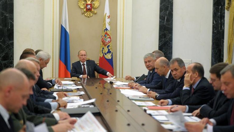 Le président Vladimir Poutine le 10 septembre 2014 à Moscou