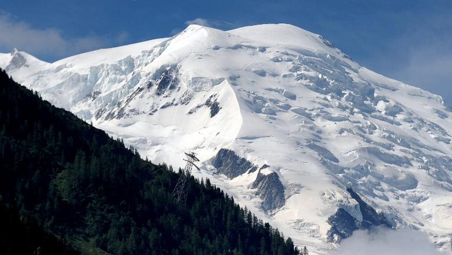 Le massif du Mont Blanc dans les Alpes
