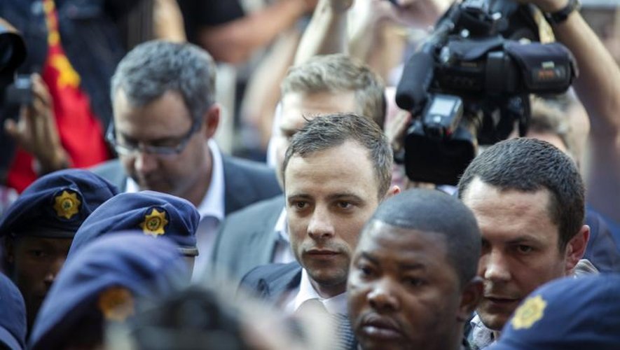 Oscar Pistorius à son arrivée au tribunal le 12 septembre 2014 à Pretoria
