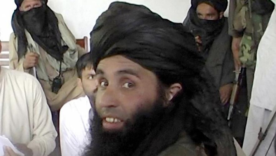 Capture d'écran d'une vidéo datant du 11 novembre 2013 du chef du Mouvement des talibans du Pakistan (TTP) Maulana Fazlullah
