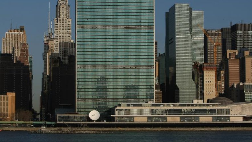 Vue du siège des Nations Unies à New York, en 2008