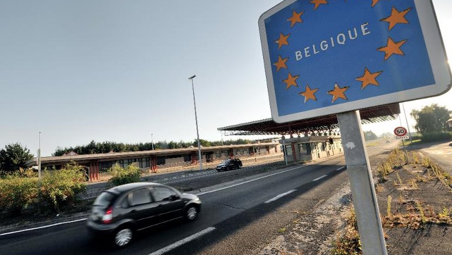 La frontière entre la France et la Belgique, à Godewaersvelde