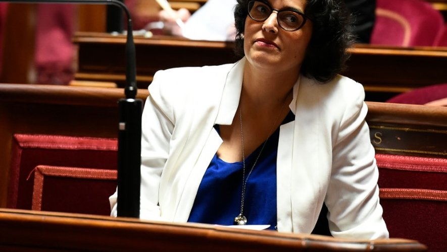La ministre du Travail Myriam El Khomri lors d'un débat au Sénat, le 28 juin 2016