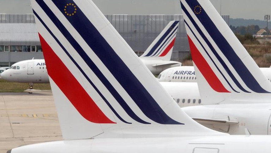 Des avions d'Air France sur le tarmac de l'aéroport de Roissy Charle-de-Gaulle