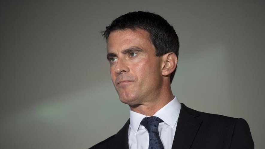 Manuel Valls, le 12 septembre 2014 lors d'une cérémonie à Meaux