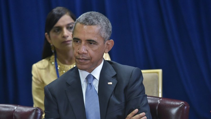 Barack Obama au sièges de l'ONU à New York, le 28 septembre 2015