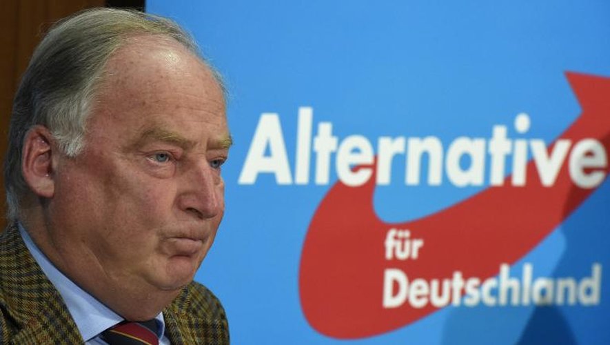 Alexander Gauland, tête de liste régionale d'Alternative pour l'Allemagne (AfD), le 1er septembre 2014 à Saxony