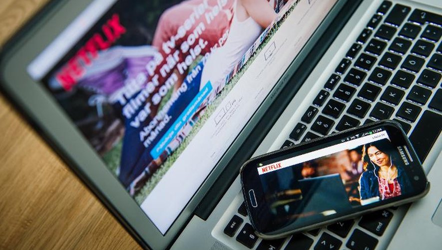 Le service Netflix par internet proposé en Suède, le 11 septembre 2014