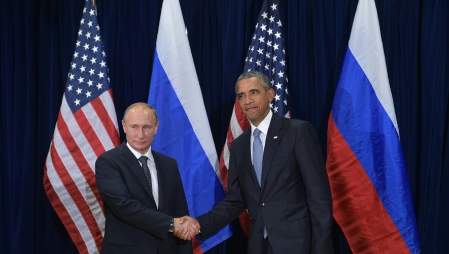 Les présidents russe Vladimir Poutine et américain Barack Obama le 28 septembre 2015 à l'Onu à New York