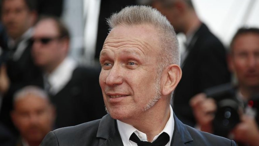 Le couturier Jean Paul Gaultier au Festival de Cannes le 17 mai 2014