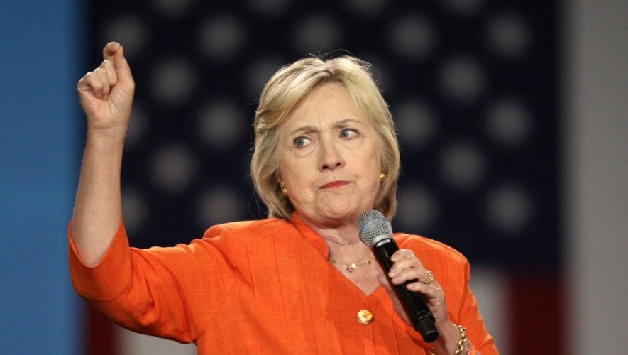 La candidate démocrate à la Maison Blanche Hillary Clinton en campagne à Kissimmee, en Floride, aux États-Unis, le 8 août 2016