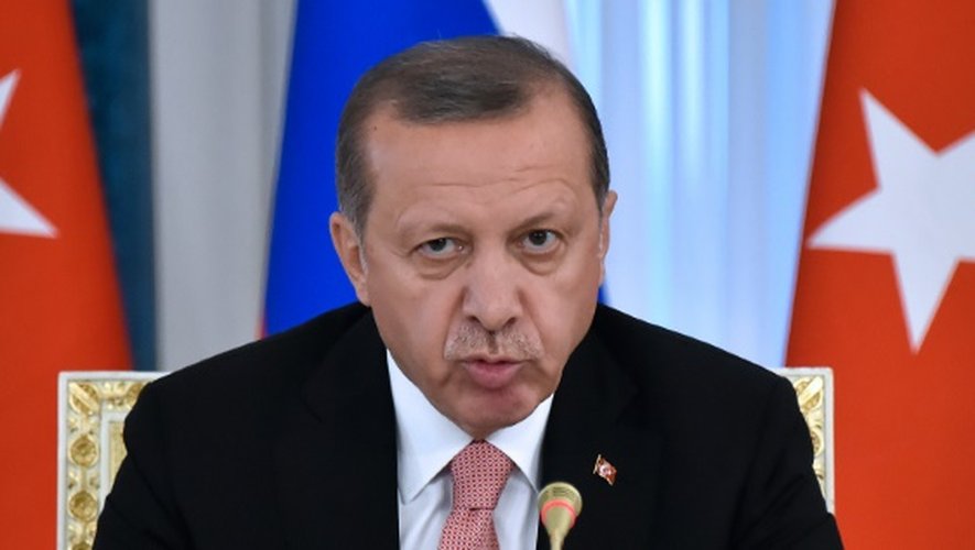 Le président Erdogan à Saint-Pétersbourg, le 9 août 2016