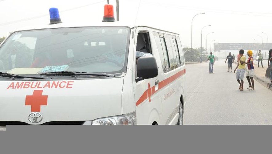 Une ambulance à Lagos, le 16 janvier 2012