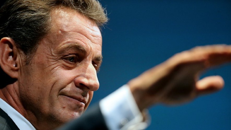 Le président du parti Les Républicains Nicolas Sarkozy à Reims, le 23 septembre 2015