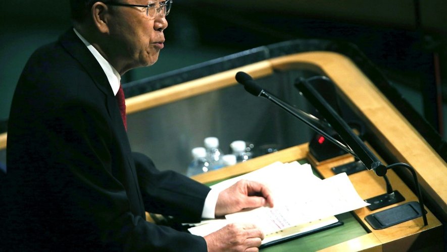 Le secrétaire général de l'ONU Ban Ki-moon à New York, le 28 septembre 2015