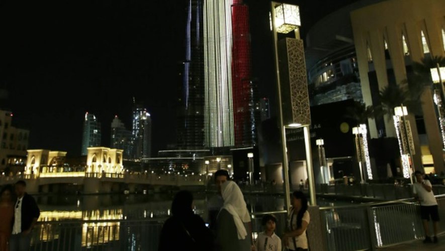 Burj Khalifa, la plus haute tour du monde, le 22 mars 2016 à Dubaï